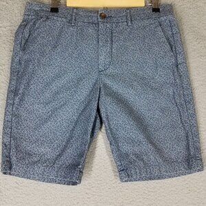 Slate & Stone Shorts Adult 31 Blue Chino Denim Floral Preppy Summer Casual Men's
